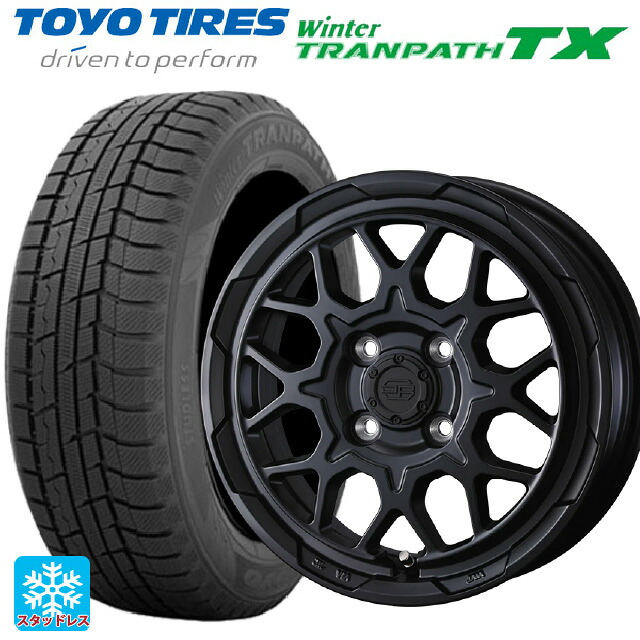 2024年製 165/65R14 79Q トーヨー ウインタートランパス TX # ウェッズ ウェッズ アドヴェンチャー スタットベルグ2 MBK 14-5J 国産車用 スタッドレスタイヤホイール4本セット