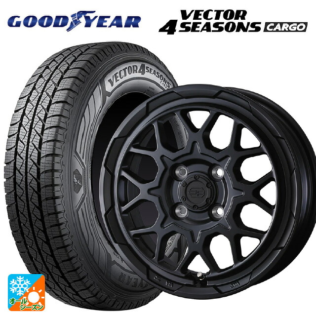 145/80R12 80/78N グッドイヤー ベクター4シーズンズ カーゴ ウェッズ ウェッズ アドヴェンチャー スタットベルグ2 MBK 12-3.5J 国産車用 オールシーズンタイヤホイール4本セット｜タイヤホイール専門店コニシタイヤ