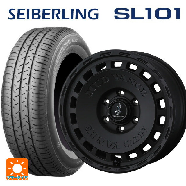 2026年製 155/65R14 75S セイバーリング セイバーリング SL101(ブリヂストン工場生産) ウェッズ マッドヴァンス DX FMBK 14-4.5J 国産車用 サマータイヤホイール4本セット 59,352円