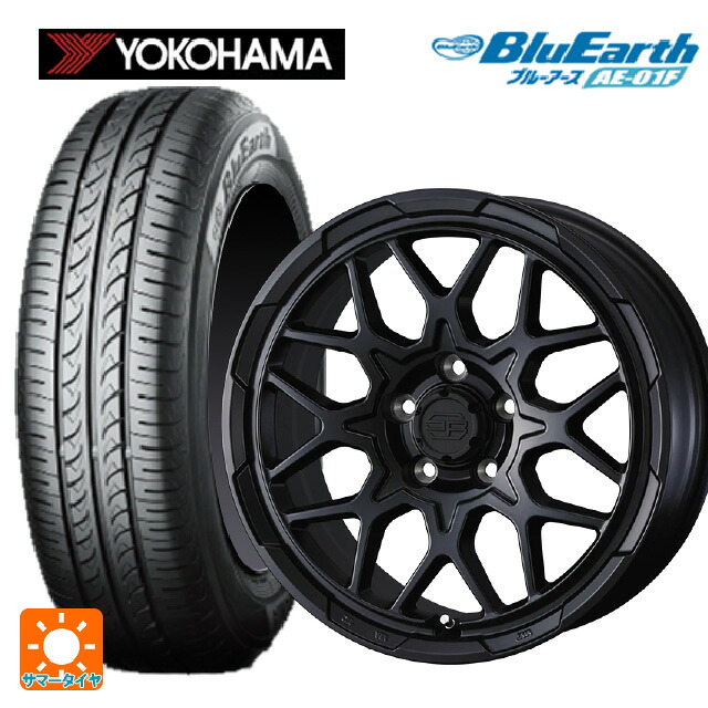 195/60R16 89H ヨコハマ ブルーアース AE01F ウェッズ ウェッズ アドヴェンチャー スタットベルグ2 MBK 16-7J 国産車用 サマータイヤホイール4本セット