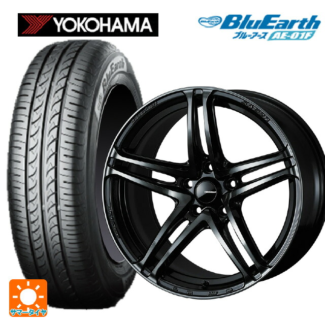 185/60R15 84H ヨコハマ ブルーアース AE01F ウェッズ ウェッズスポーツ SA 52R WBC 15-6J 国産車用 サマータイヤホイール4本セット