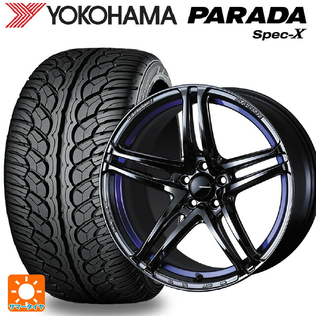 トヨタ bZ4X(11/15系)用 235/60R18 103V ヨコハマ パラダ PA02 ウェッズ ウェッズスポーツ SA 52R BLC2 新品サマータイヤホイール 4本セット