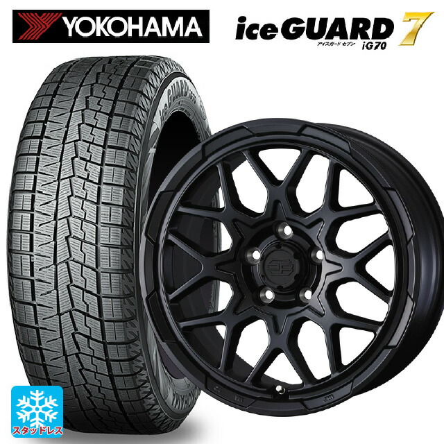 205/55R16 91Q ヨコハマ アイスガード7(IG70) # ウェッズ ウェッズ アドヴェンチャー スタットベルグ2 MBK 16-7J 国産車用 スタッドレスタイヤホイール4本セット