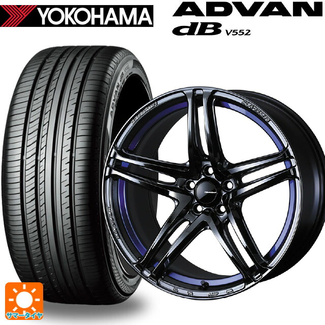 トヨタ bZ4X(11/15系)用 235/60R18 107W XL ヨコハマ アドバンデシベル V552 for SUV 正規品 ウェッズ ウェッズスポーツ SA 52R BLC2 新品サマータイヤホイール 4本セット