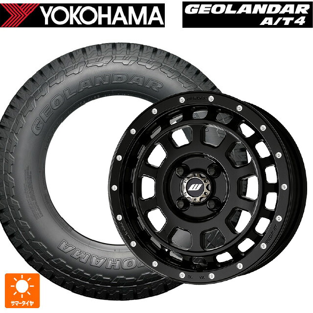 165/60R15 77H ヨコハマ ジオランダー AT4 G018 ブラックレター 正規品 ワーク クラッグ ティーグラビック エムシープラス BLKPM 15-5J 国産車用 サマータイヤホイール4本セット