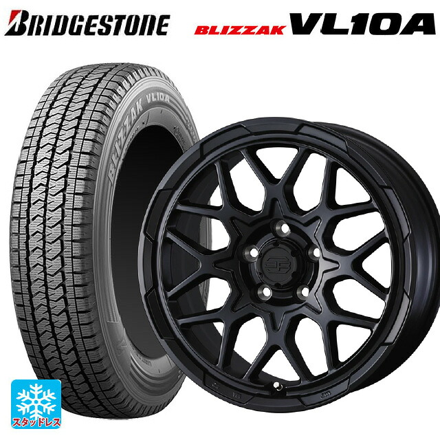 165/80R14 97/95N ブリヂストン ブリザック VL10A 正規品 ウェッズ ウェッズ アドヴェンチャー スタットベルグ2 MBK 14-5J 国産車用 スタッドレスタイヤホイール4本セット