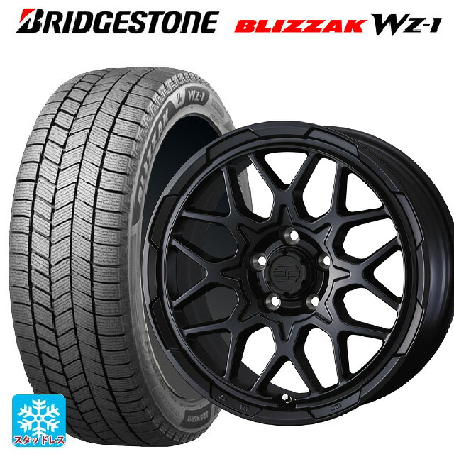 195/65R16 92Q ブリヂストン ブリザック WZ1 正規品 # ウェッズ ウェッズ アドヴェンチャー スタットベルグ2 MBK 16-7J 国産車用 スタッドレスタイヤホイール4本セット|タイヤホイール専門店コニシタイヤ
