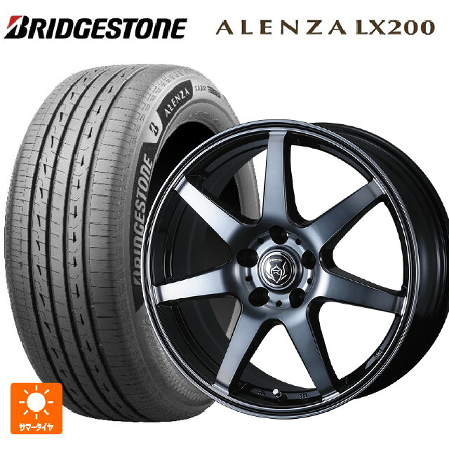 235/60R18 107H XL ブリヂストン アレンザLX200 正規品 # ウェッズ ライツレー KW BKP 18-7.5J 国産車用 サマータイヤホイール4本セット