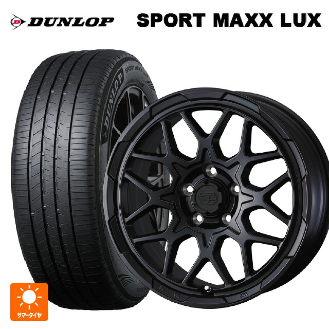 215/55R17 94W ダンロップ スポーツ マックス ラックス ウェッズ ウェッズ アドヴェンチャー スタットベルグ2 MBK 17-7J 国産車用 サマータイヤホイール4本セット