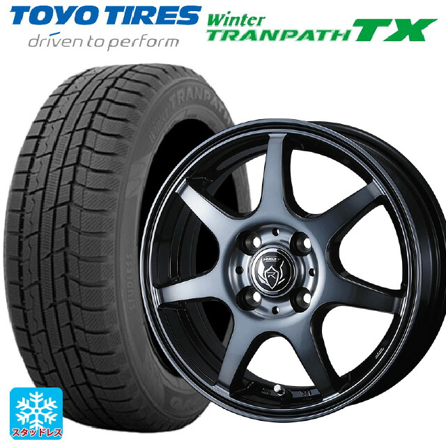 スズキ ハスラー(MR52/92S)用 2024年製 165/65R14 79Q トーヨー ウインタートランパス TX # ウェッズ ライツレー KW BKP 新品スタッドレスタイヤホイール 4本セット
