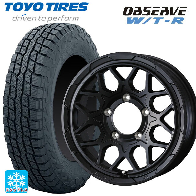 225/70R16 102/99Q トーヨー オブザーブ W/T-R ウェッズ ウェッズ アドヴェンチャー スタットベルグ2 MBK 16-6J 国産車用 スタッドレスタイヤホイール4本セット