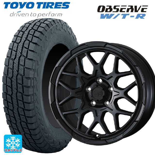245/65R17 111Q XL トーヨー オブザーブ W/T-R ウェッズ ウェッズ アドヴェンチャー スタットベルグ2 MBK 17-7J 国産車用 スタッドレスタイヤホイール4本セット|タイヤホイール専門店コニシタイヤ