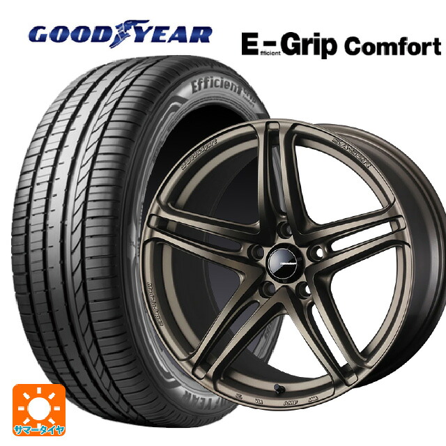 195/60R17 90V グッドイヤー エフィシェントグリップ コンフォート ウェッズ ウェッズスポーツ SA 52R EJ-BRONZE2 17-6.5J 国産車用 サマータイヤホイール4本セット|タイヤホイール専門店コニシタイヤ