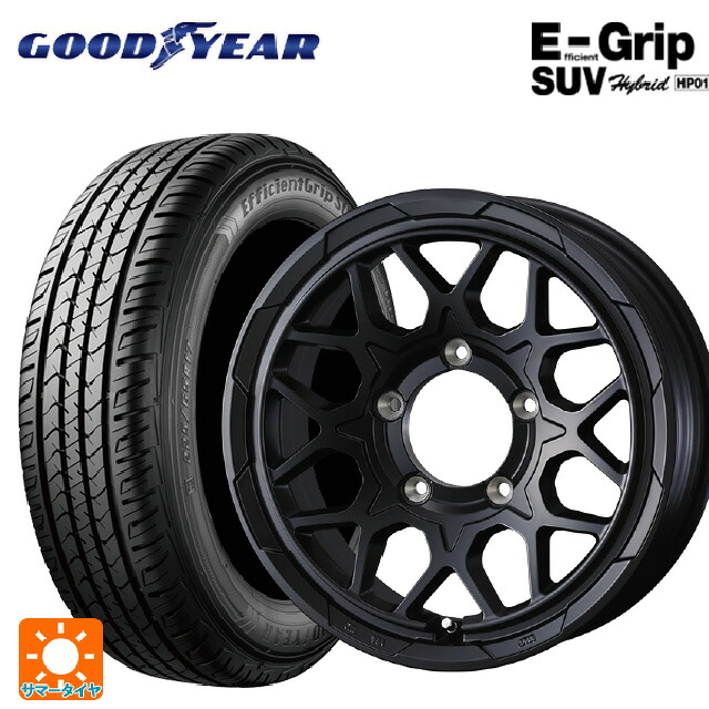 175/80R16 91S グッドイヤー エフィシェントグリップSUV HP01 ウェッズ ウェッズ アドヴェンチャー スタットベルグ2 MBK 16-5.5J 国産車用 サマータイヤホイール4本セット