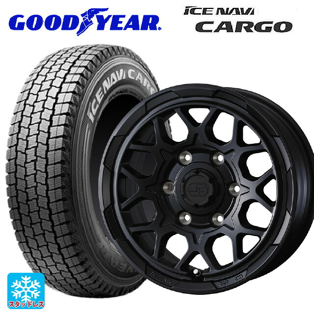 195/80R15 107/105N グッドイヤー アイスナビ カーゴ # ウェッズ ウェッズ アドヴェンチャー スタットベルグ2 MBK 15-6J 国産車用 スタッドレスタイヤホイール4本セット