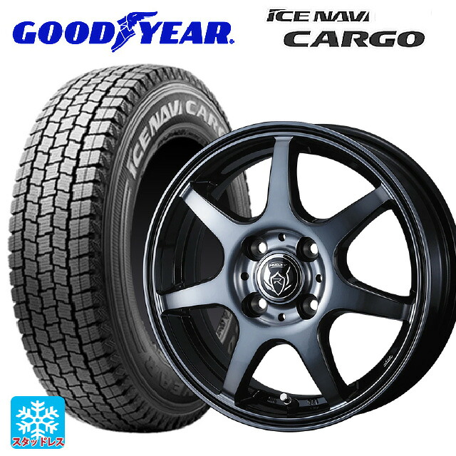 145/80R12 80/78N グッドイヤー アイスナビ カーゴ # ウェッズ ライツレー KW BKP 12-4J 国産車用 スタッドレスタイヤホイール4本セット｜タイヤホイール専門店コニシタイヤ