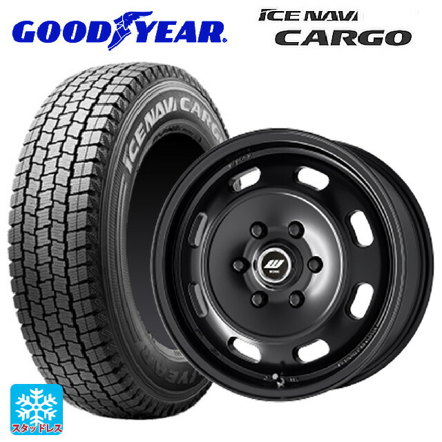 195/80R15 107/105N グッドイヤー アイスナビ カーゴ # ワーク エクストラップ DTHC MBL 15-6J 国産車用 スタッドレスタイヤホイール4本セット