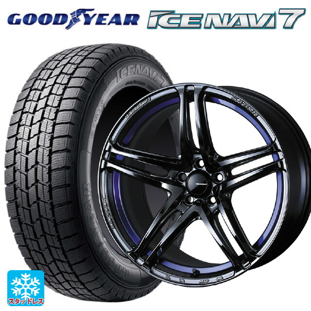 2024年製 235/50R18 97Q グッドイヤー アイスナビ7(数量限定) # ウェッズ ウェッズスポーツ SA 52R BLC2 18-7.5J 国産車用 スタッドレスタイヤホイール4本セット 157,930円