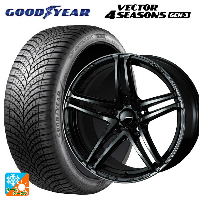 205/50R17 93W XL グッドイヤー ベクター4シーズンズ ジェン3 ウェッズ ウェッズスポーツ SA 52R WBC 17-7J 国産車用 オールシーズンタイヤホイール4本セット|タイヤホイール専門店コニシタイヤ