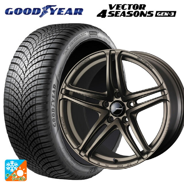 2024年製 245/40R18 97W XL グッドイヤー ベクター4シーズンズ ジェン3 ウェッズ ウェッズスポーツ SA 52R EJ-BRONZE2 18-7.5J 国産車用 オールシーズンタイヤホイール4本セット