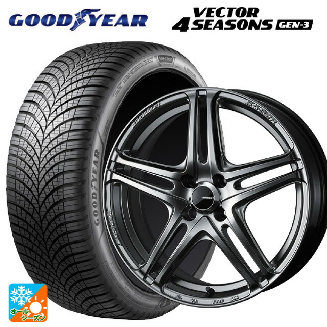 185/65R15 92V XL グッドイヤー ベクター4シーズンズ ジェン3 ウェッズ ウェッズスポーツ SA 52R PSB 15-6J 国産車用 オールシーズンタイヤホイール4本セット