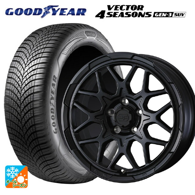 2024年製 225/65R17 106V XL グッドイヤー ベクター4シーズンズ ジェン3 SUV # ウェッズ ウェッズ アドヴェンチャー スタットベルグ2 MBK 17-7J 国産車用 オールシーズンタイヤホイール4本セット