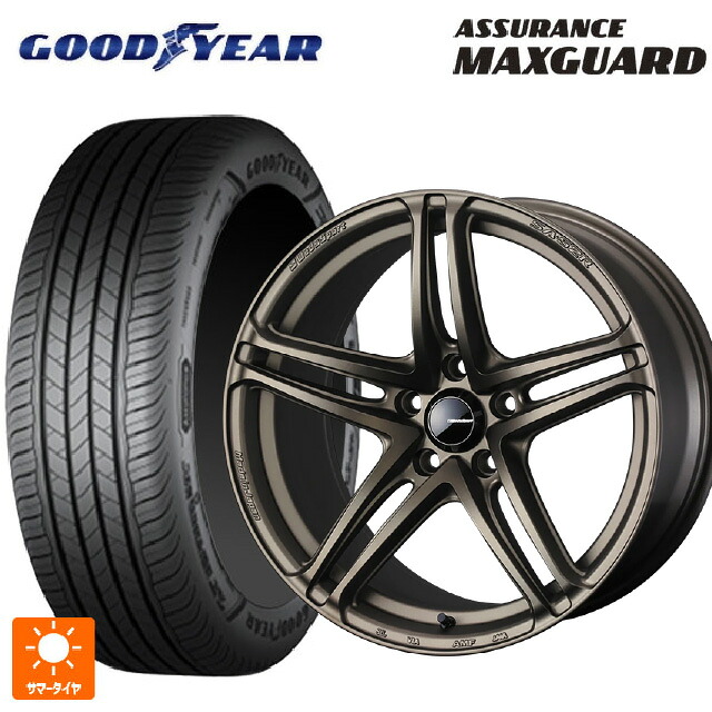 195/65R16 92V グッドイヤー アシュアランス マックスガード ウェッズ ウェッズスポーツ SA 52R EJ-BRONZE2 16-6.5J 国産車用 サマータイヤホイール4本セット