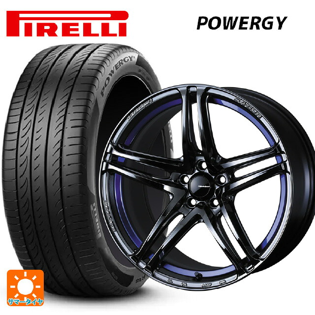 トヨタ bZ4X(11/15系)用 235/60R18 107V XL ピレリ パワジー 正規品 ウェッズ ウェッズスポーツ SA 52R BLC2 新品サマータイヤホイール 4本セット