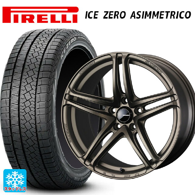 185/65R15 92T XL ピレリ アイスゼロ アシンメトリコ 正規品 # ウェッズ ウェッズスポーツ SA 52R EJ-BRONZE2 15-6J 国産車用 スタッドレスタイヤホイール4本セット|タイヤホイール専門店コニシタイヤ