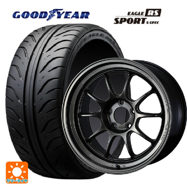 225/40R18 88W グッドイヤー イーグル RS スポーツ S-スペック ウェッズ ウェッズスポーツ TC105X DSR EJ-TITAN 18-8.5J 国産車用 サマータイヤホイール4本セット