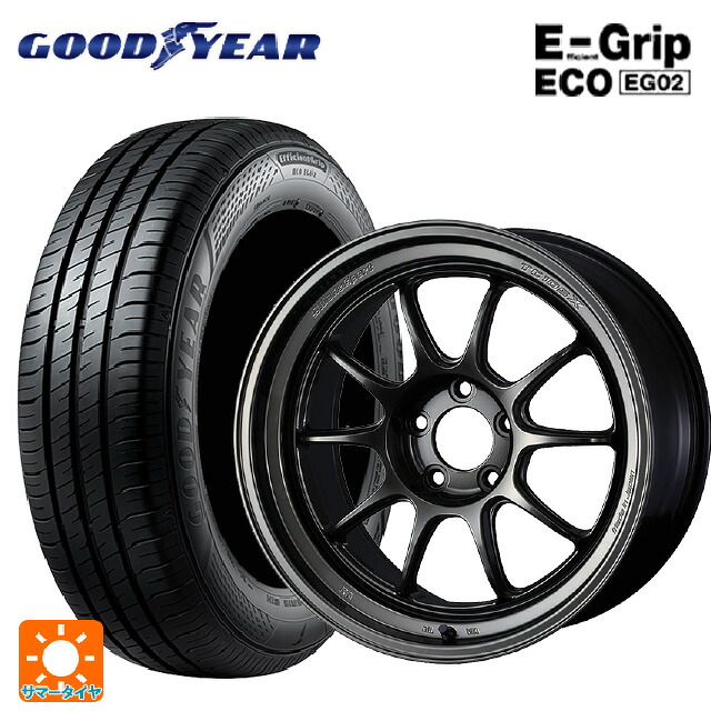 225/45R18 95W XL グッドイヤー エフィシェントグリップ エコ EG02 ウェッズ ウェッズスポーツ TC105X DSR EJ-TITAN 18-8.5J 国産車用 サマータイヤホイール4本セット