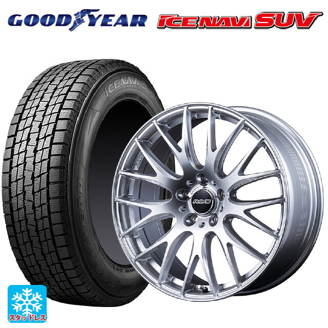トヨタ ヴェルファイア(40系)用 225/55R19 99Q グッドイヤー アイスナビ SUV レイズ RS 2X9 プラス SU 新品スタッドレスタイヤホイール 4本セット 141,480円