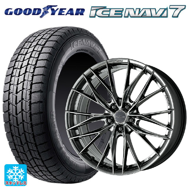 2023年製 225/45R18 91Q グッドイヤー アイスナビ7(数量限定) ワーク シュヴァート ブルネン LX GTK 18-7.5J 国産車用 スタッドレスタイヤホイール4本セット