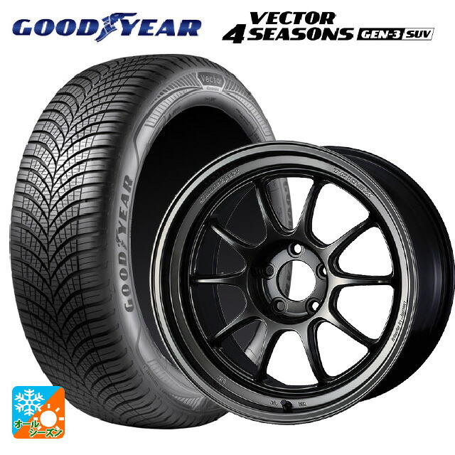 235/50R18 101W XL グッドイヤー ベクター4シーズンズ ジェン3 SUV ウェッズ ウェッズスポーツ TC105X DSR EJ-TITAN 18-8.5J 国産車用 オールシーズンタイヤホイール4本セット|タイヤホイール専門店コニシタイヤ