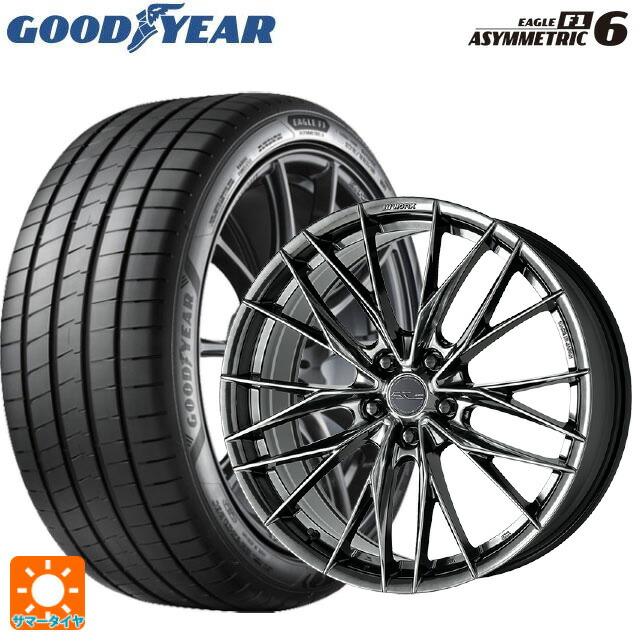 225/35R19 88Y XL グッドイヤー イーグル F1 アシメトリック6 ワーク シュヴァート ブルネン LX GTK 19-8J 国産車用 サマータイヤホイール4本セット
