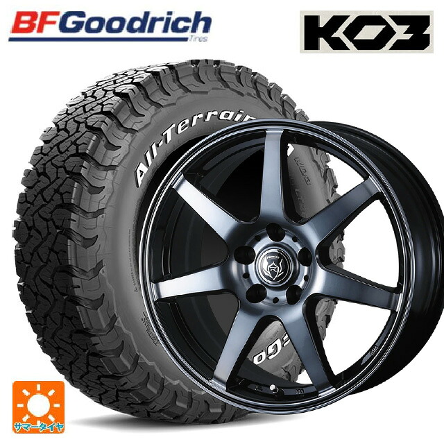 225/75R16 115/112S BFグッドリッチ オールテレーン TA KO3 ホワイトレター 正規品 ウェッズ ライツレー KW BKP 16-6.5J 国産車用 サマータイヤホイール4本セット