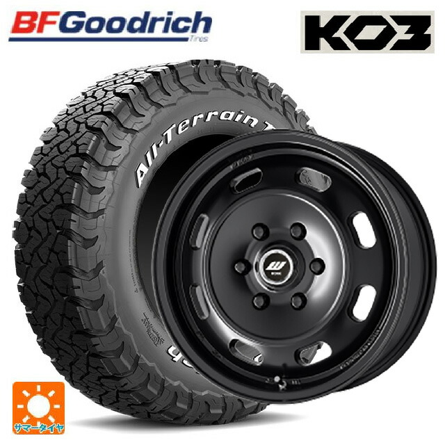 195/80R15 107S BFグッドリッチ オールテレーン TA KO3 ホワイトレター 正規品 ワーク エクストラップ DTHC MBL 15-6J 国産車用 サマータイヤホイール4本セット