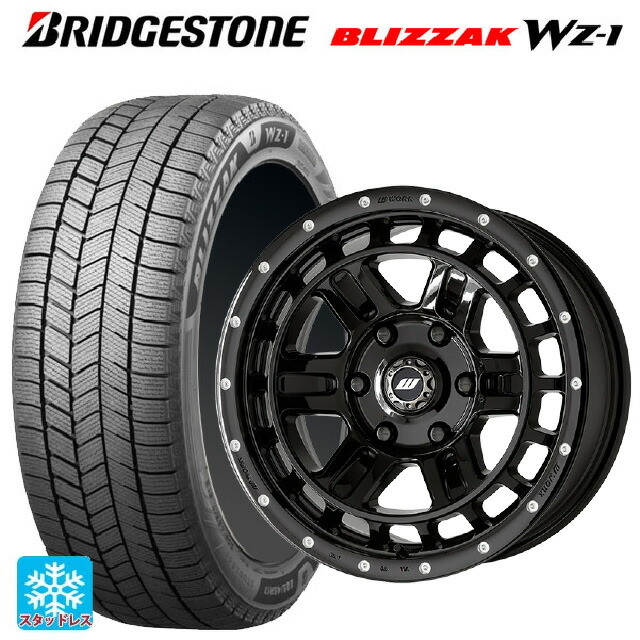 265/65R17 112Q ブリヂストン ブリザック WZ1 正規品 # ワーク クラッグ ティーグラビック2 エムシープラス BLKPM 17-8J 国産車用 スタッドレスタイヤホイール4本セット|タイヤホイール専門店コニシタイヤ