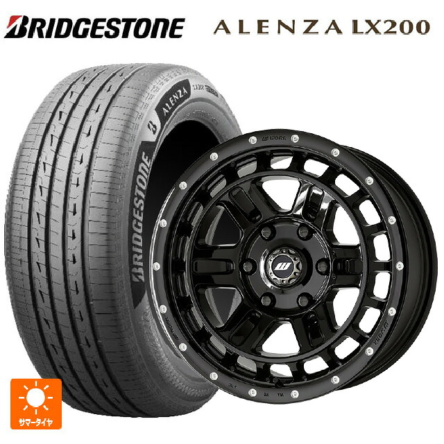265/65R17 112H ブリヂストン アレンザLX200 正規品 # ワーク クラッグ ティーグラビック2 エムシープラス BLKPM 17-8J 国産車用 サマータイヤホイール4本セット