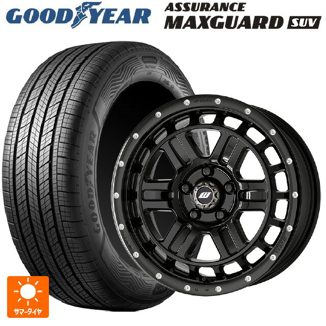 215/65R16 98H グッドイヤー アシュアランス マックスガード SUV ワーク クラッグ ティーグラビック2 エムシープラス BLKPM 16-7J 国産車用 サマータイヤホイール4本セット 101,840円