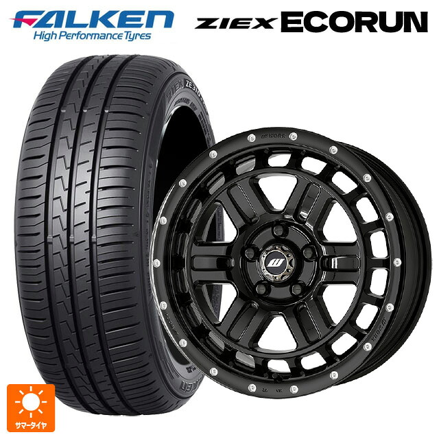 205/55R17 95W XL ファルケン ジークス ZE310R エコラン ワーク クラッグ ティーグラビック2 エムシープラス BLKPM 17-7J 国産車用 サマータイヤホイール4本セット｜タイヤホイール専門店コニシタイヤ