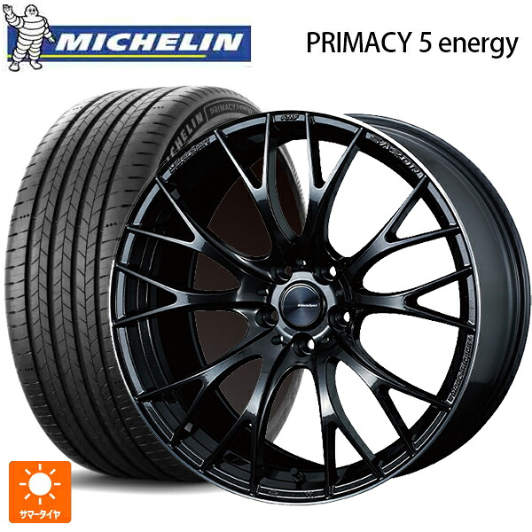トヨタ ハリアー(80系)用 245/45R20 103V XL ミシュラン 正規品 プライマシー5 エナジー ウェッズ ウェッズスポーツ SA20R METAL-BLACK/F 新品サマータイヤホイール 4本セット