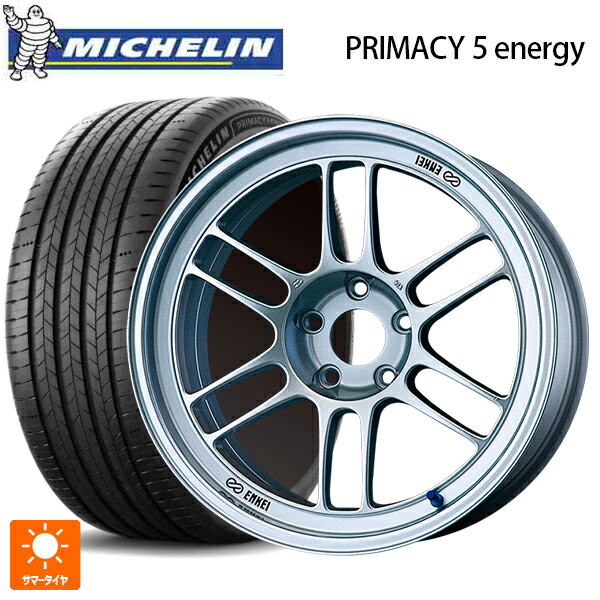 195/60R17 94H XL ミシュラン 正規品 プライマシー5 エナジー エンケイ レーシング RPF1 シルバー 17-7J 国産車用 サマータイヤホイール4本セット
