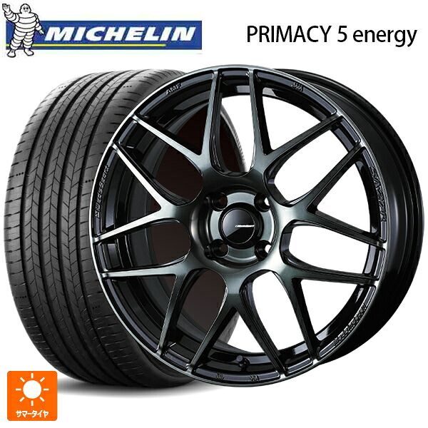 195/60R17 94H XL ミシュラン 正規品 プライマシー5 エナジー # ウェッズ ウェッズスポーツ SA27R WBC 17-6.5J 国産車用 サマータイヤホイール4本セット｜タイヤホイール専門店コニシタイヤ