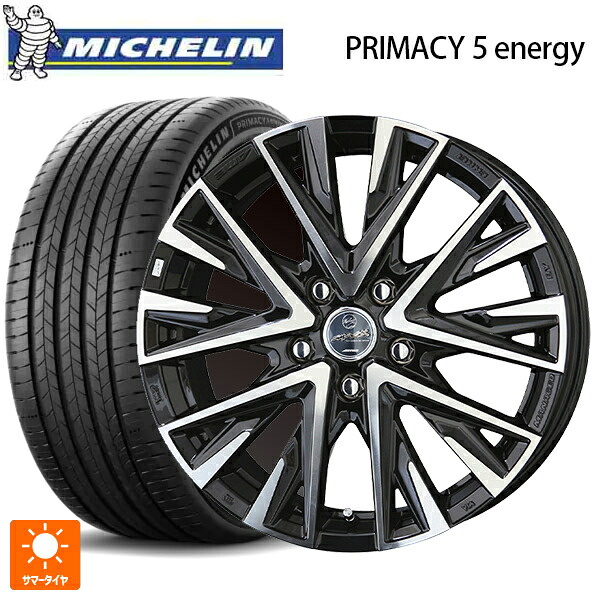 トヨタ プリウス(60系)用 195/60R17 94H XL ミシュラン 正規品 プライマシー5 エナジー # 共豊 スマック レジーナ サファイアブラックポリッシュ 新品サマータイヤホイール 4本セット｜タイヤホイール専門店コニシタイヤ