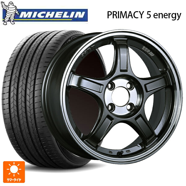 225/45R17 94W XL ミシュラン 正規品 プライマシー5 エナジー タナベ SSR GT X03 マシンドグラファイトガンメタ＋スモーククリア 17-7J 国産車用 サマータイヤホイール4本セット｜タイヤホイール専門店コニシタイヤ