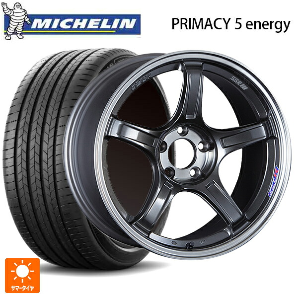 225/45R17 94W XL ミシュラン 正規品 プライマシー5 エナジー タナベ SSR GT X03 マシンドグラファイトガンメタ+スモーククリア 17-7J 国産車用 サマータイヤホイール4本セット