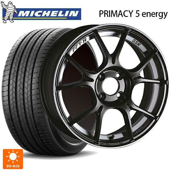 スバル レヴォーグ(VN系)用 225/45R18 95W XL ミシュラン 正規品 プライマシー5 エナジー タナベ SSR GT X02 グロスブラック 新品サマータイヤホイール 4本セット|タイヤホイール専門店コニシタイヤ