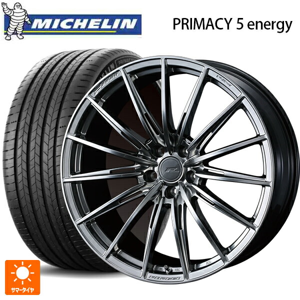 トヨタ ハリアー(80系)用 245/45R20 103V XL ミシュラン 正規品 プライマシー5 エナジー ウェッズ エフゼロ FZ-4 DIAMOND BLACK 新品サマータイヤホイール 4本セット