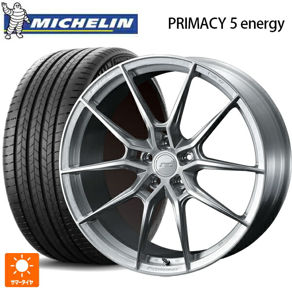 225/45R18 95W XL ミシュラン 正規品 プライマシー5 エナジー ウェッズ エフゼロ FZ-6 ブラッシュド 18-8.5J 国産車用 サマータイヤホイール4本セット